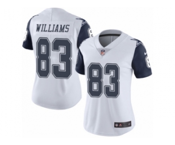 Women's Nike Dallas Cowboys #83 Terrance Williams Limited White Rush NFL Jersey