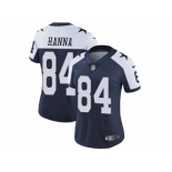 Women's Nike Dallas Cowboys #84 James Hanna Vapor Untouchable Limited Navy Blue Throwback Alternate NFL Jersey