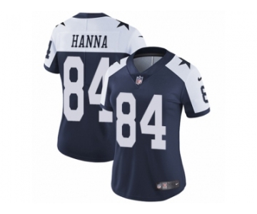 Women's Nike Dallas Cowboys #84 James Hanna Vapor Untouchable Limited Navy Blue Throwback Alternate NFL Jersey