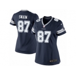 Women's Nike Dallas Cowboys #87 Geoff Swaim Limited Navy Blue Team Color NFL Jersey