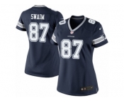 Women's Nike Dallas Cowboys #87 Geoff Swaim Limited Navy Blue Team Color NFL Jersey