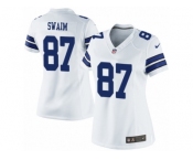 Women's Nike Dallas Cowboys #87 Geoff Swaim Limited White NFL Jersey