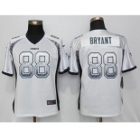 Women's Nike Dallas Cowboys #88 Dez Bryant Drift Fashion White Jerseys