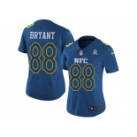 Women's Nike Dallas Cowboys #88 Dez Bryant Navy Stitched NFL Limited NFC 2017 Pro Bowl Jersey