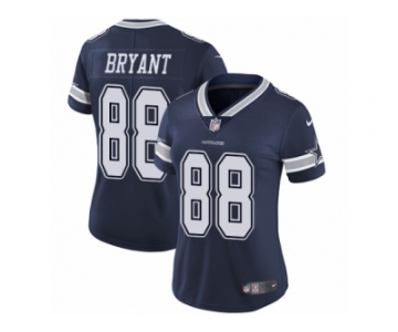 Women's Nike Dallas Cowboys #88 Dez Bryant Vapor Untouchable Limited Navy Blue Team Color NFL Jersey