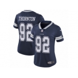 Women's Nike Dallas Cowboys #92 Cedric Thornton Vapor Untouchable Limited Navy Blue Team Color NFL Jersey