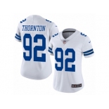 Women's Nike Dallas Cowboys #92 Cedric Thornton Vapor Untouchable Limited White NFL Jersey