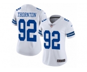 Women's Nike Dallas Cowboys #92 Cedric Thornton Vapor Untouchable Limited White NFL Jersey