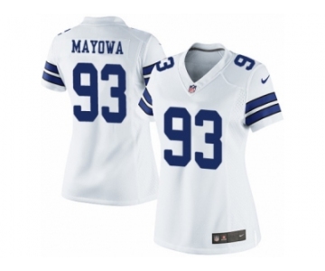 Women's Nike Dallas Cowboys #93 Benson Mayowa Limited White NFL Jersey