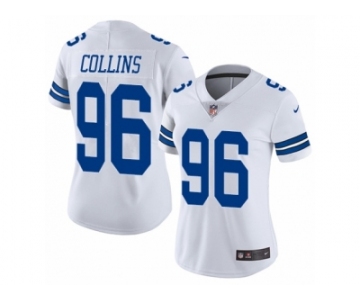 Women's Nike Dallas Cowboys #96 Maliek Collins Vapor Untouchable Limited White NFL Jersey