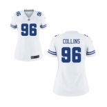 Women's Nike Dallas Cowboys #96 Maliek Collins White NFL Jersey