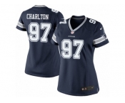 Women's Nike Dallas Cowboys #97 Taco Charlton Limited Navy Blue Team Color NFL Jersey