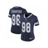 Women's Nike Dallas Cowboys #98 Tyrone Crawford Vapor Untouchable Limited Navy Blue Team Color NFL Jersey