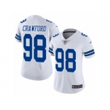 Women's Nike Dallas Cowboys #98 Tyrone Crawford Vapor Untouchable Limited White NFL Jersey