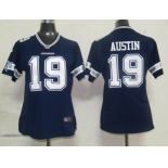 nike women nfl dallas cowboys #19 austin blue[nike]