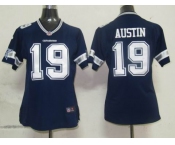 nike women nfl dallas cowboys #19 austin blue[nike]