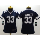 nike women nfl dallas cowboys #33 dorsett blue[nike]