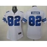 nike women nfl dallas cowboys #82 witten white[nike]