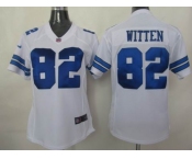 nike women nfl dallas cowboys #82 witten white[nike]