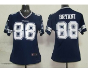 nike women nfl dallas cowboys #88 bryant blue[nike]