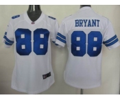 nike women nfl dallas cowboys #88 bryant white[nike]