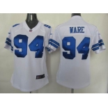 nike women nfl dallas cowboys #94 ware white[nike]