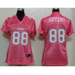 nike women nfl jersey dallas cowboys #88 bryant pink[2012 fem fan]