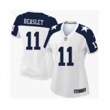 nike women nfl jerseys dallas cowboys #11 beasley white[Elite thankgivings][beasley]