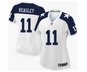 nike women nfl jerseys dallas cowboys #11 beasley white[Elite thankgivings][beasley]