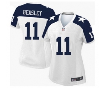 nike women nfl jerseys dallas cowboys #11 beasley white[Elite thankgivings][beasley]