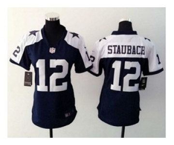 nike women nfl jerseys dallas cowboys #12 roger staubach blue[nike thankgivings]