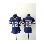 nike women nfl jerseys dallas cowboys #12 roger staubach blue[nike]