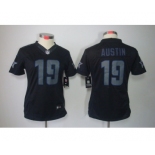 nike women nfl jerseys dallas cowboys #19 austin black[nike impact limited]