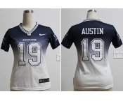 nike women nfl jerseys dallas cowboys #19 austin blue-white[nike drift fashion][second version]