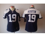 nike women nfl jerseys dallas cowboys #19 austin blue[nike limited throwback]