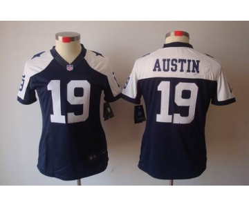 nike women nfl jerseys dallas cowboys #19 austin blue[nike limited throwback]