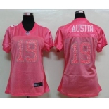 nike women nfl jerseys dallas cowboys #19 austin pink[2012 new]