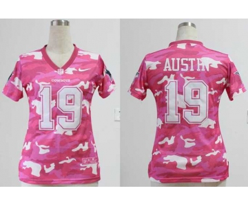 nike women nfl jerseys dallas cowboys #19 austin pink[fashion camo]