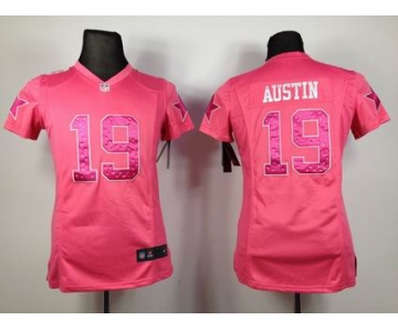 nike women nfl jerseys dallas cowboys #19 austin pink[nike]