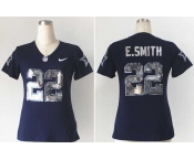 nike women nfl jerseys dallas cowboys #22 e.smith blue jerseys