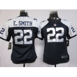 nike women nfl jerseys dallas cowboys #22 e.smith blue thankgivings[nike]