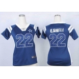 nike women nfl jerseys dallas cowboys #22 e.smith blue[fashion Rhinestone sequins]