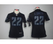 nike women nfl jerseys dallas cowboys #22 e.smitth black[nike impact limited]