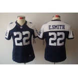 nike women nfl jerseys dallas cowboys #22 e.smitth blue[nike limited throwback]