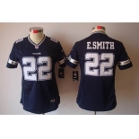 nike women nfl jerseys dallas cowboys #22 e.smitth blue[nike limited]