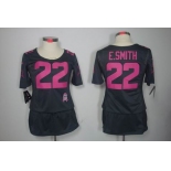 nike women nfl jerseys dallas cowboys #22 e.smitth dk.grey[breast cancer awareness]