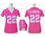 nike women nfl jerseys dallas cowboys #22 e.smitth pink[draft him ii top]