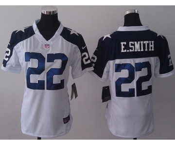 nike women nfl jerseys dallas cowboys #22 e.smitth white thankgivings[nike]