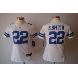 nike women nfl jerseys dallas cowboys #22 e.smitth white[nike limited]