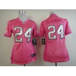 nike women nfl jerseys dallas cowboys #24 claiborne pink[nike love's]